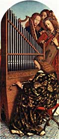 Eyck: angels playing