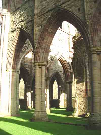arches in Tintern Abbey
