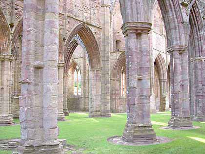 Interior of Tintern Abbey