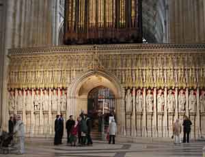 York Minster: screen